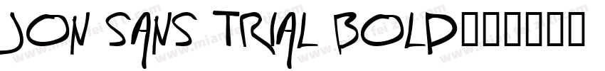 Jon Sans Trial Bold字体转换